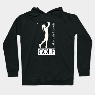 golf silhouette lady Hoodie